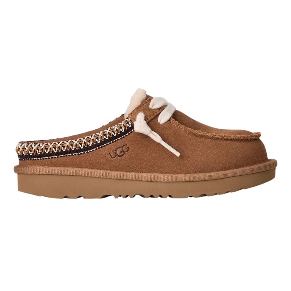 UGG Childrens/Kids Tasman Suede Mule Slippers / Chestnut